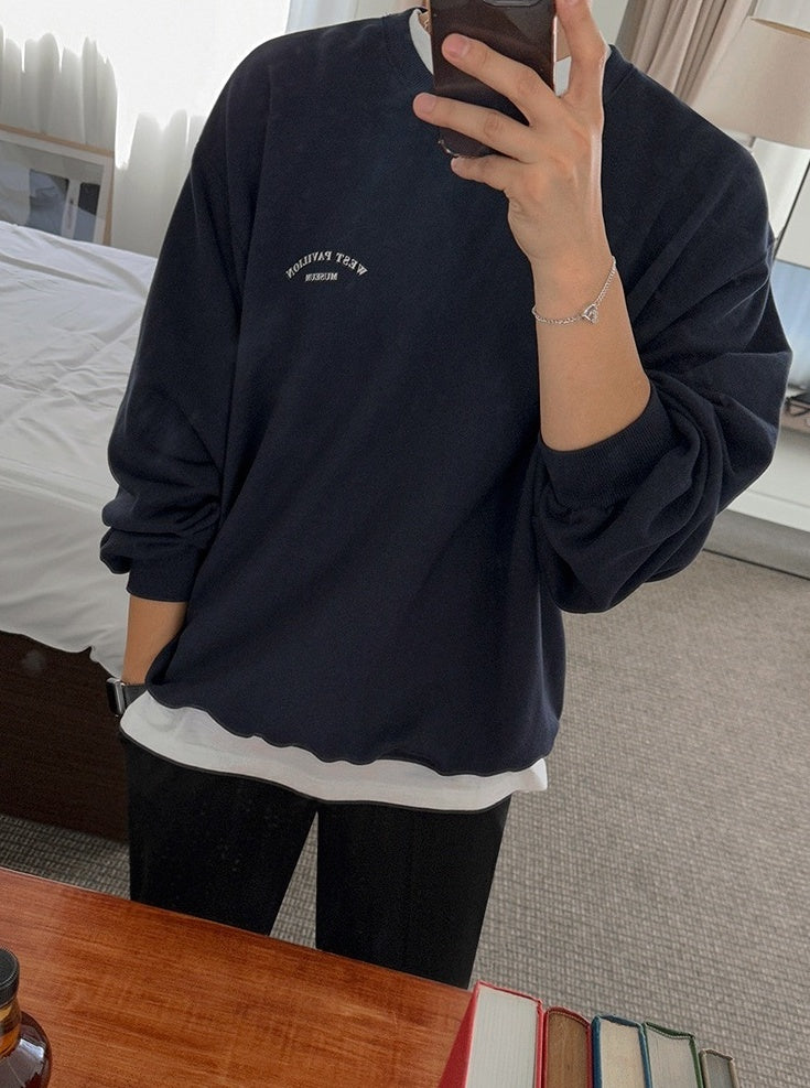 Vintage Print Loose Sweatshirt
