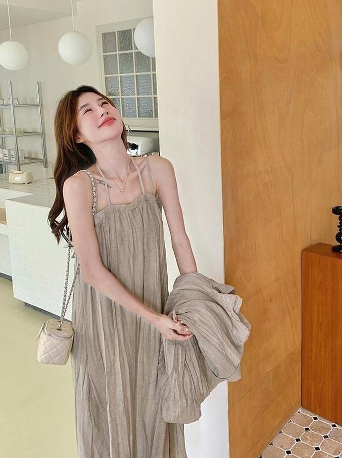 Vintage Relaxed Blazer And Dress Set