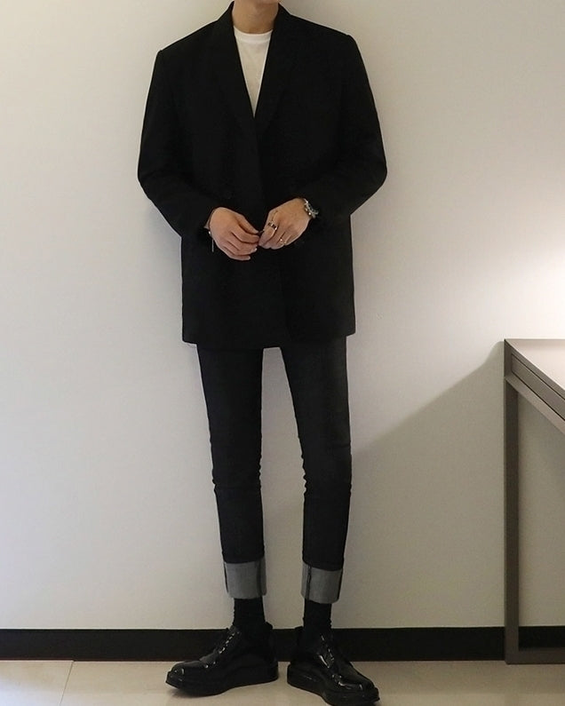 Vintage Relaxed Fit Blazer Casual Korean Style
