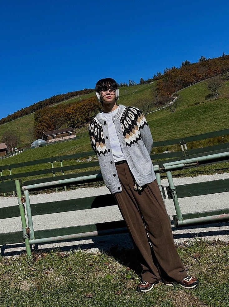 Vintage Relaxed Fit Casual Trousers