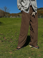 Vintage Relaxed Fit Casual Trousers
