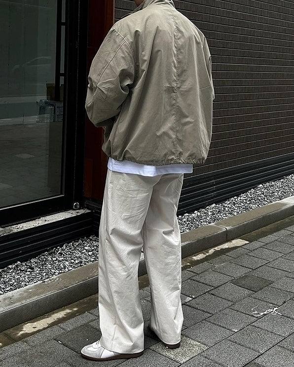 Vintage Relaxed Fit Stand Collar Jacket
