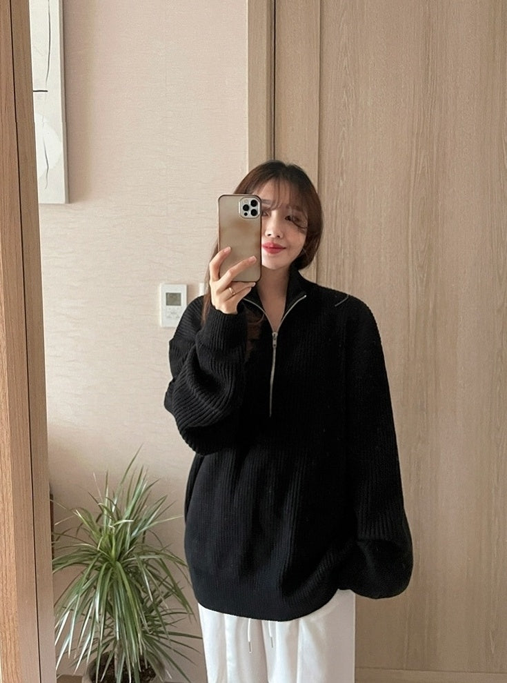 Vintage Relaxed Knit Cardigan Sweater