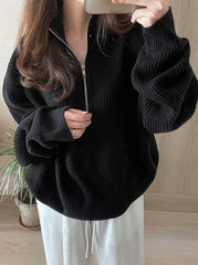 Vintage Relaxed Knit Cardigan Sweater