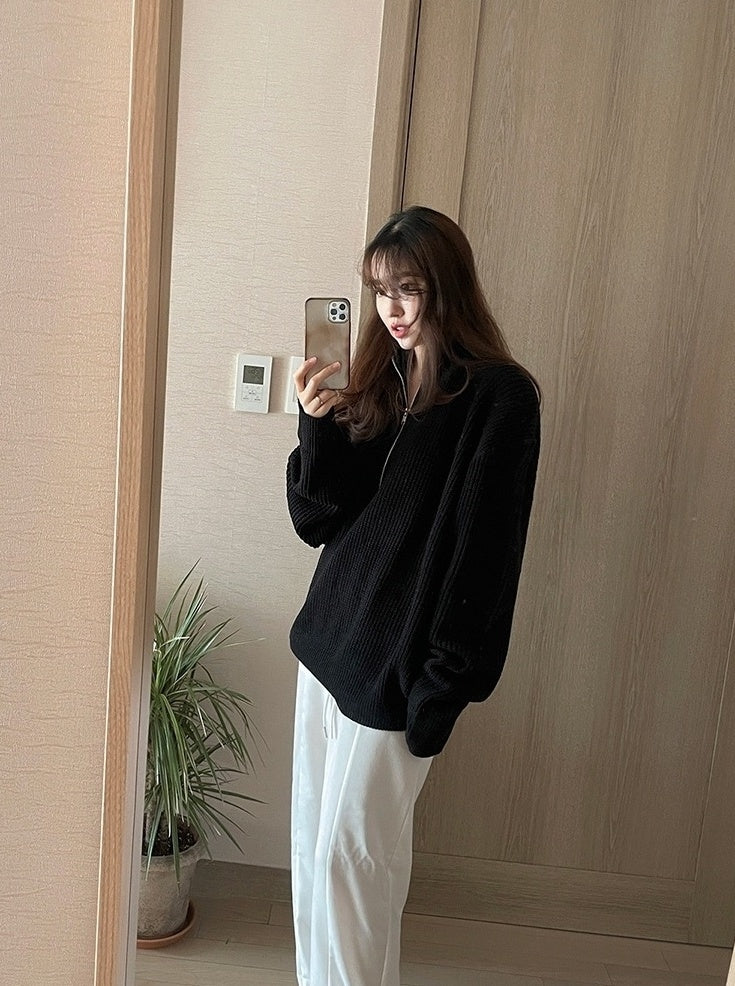 Vintage Relaxed Knit Cardigan Sweater