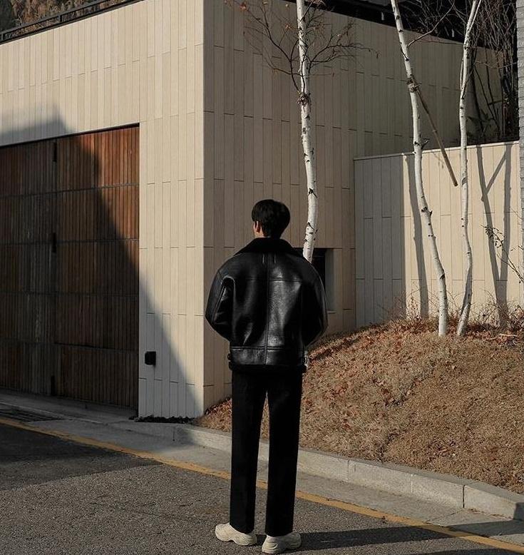 Vintage Lined PU Leather Jacket