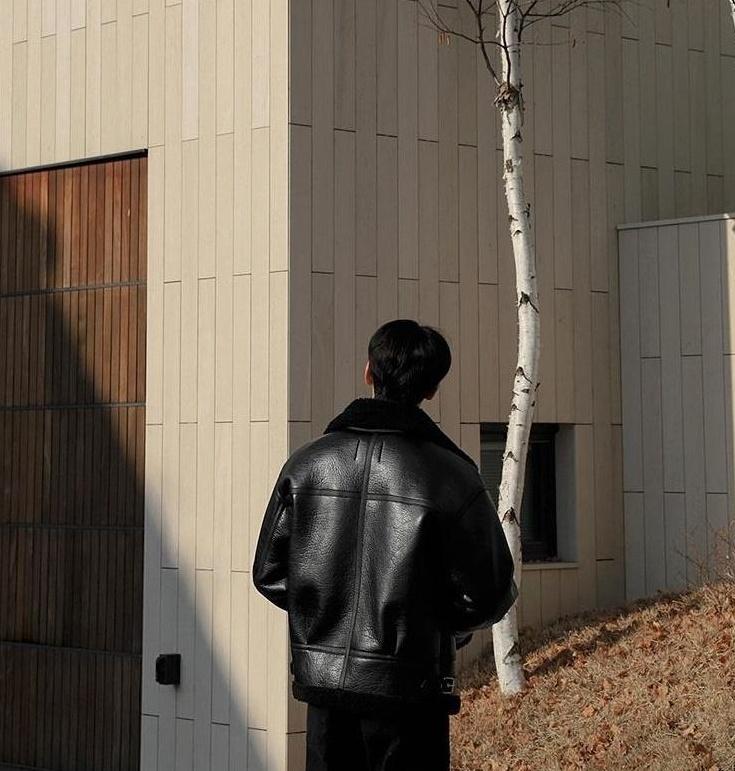 Vintage Lined PU Leather Jacket