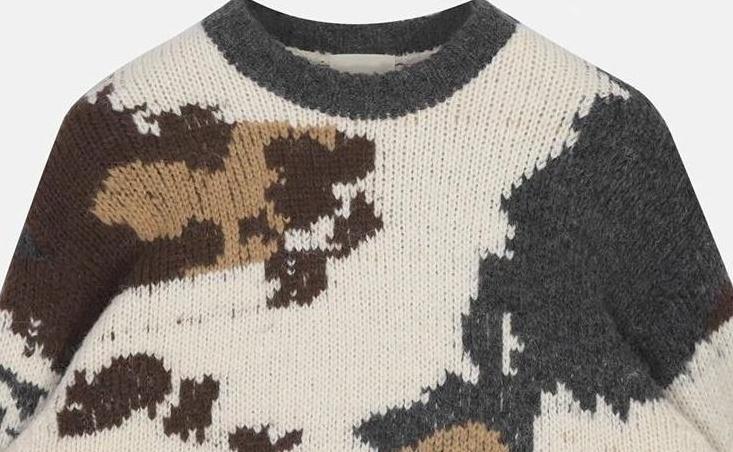 Vintage Snowy Mountain Knit Sweater