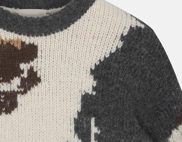 Vintage Snowy Mountain Knit Sweater