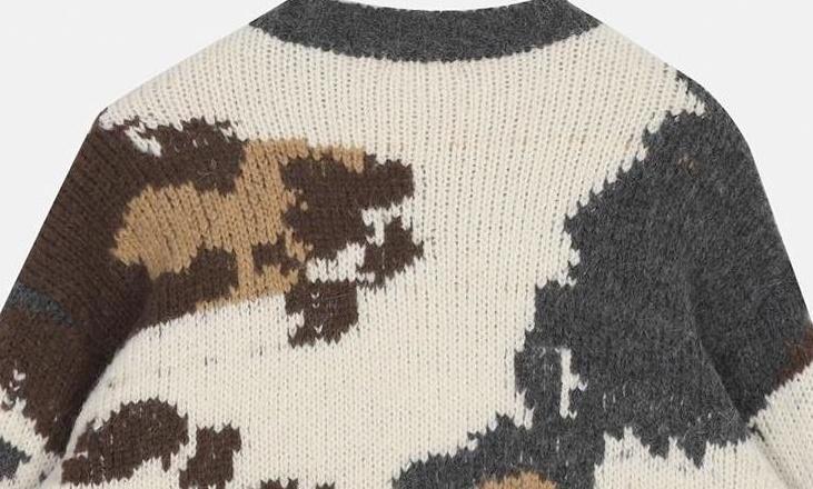 Vintage Snowy Mountain Knit Sweater