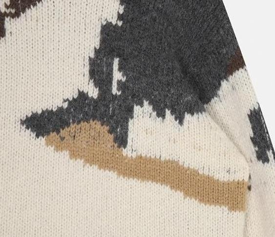 Vintage Snowy Mountain Knit Sweater