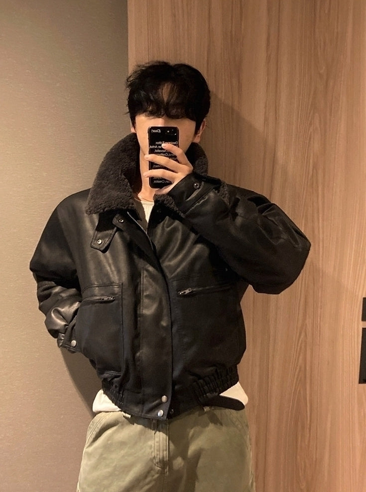 Vintage Stand Collar Short Puffer Jacket