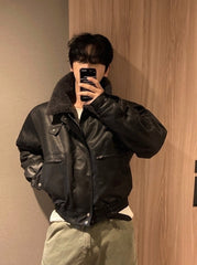 Vintage Stand Collar Short Puffer Jacket