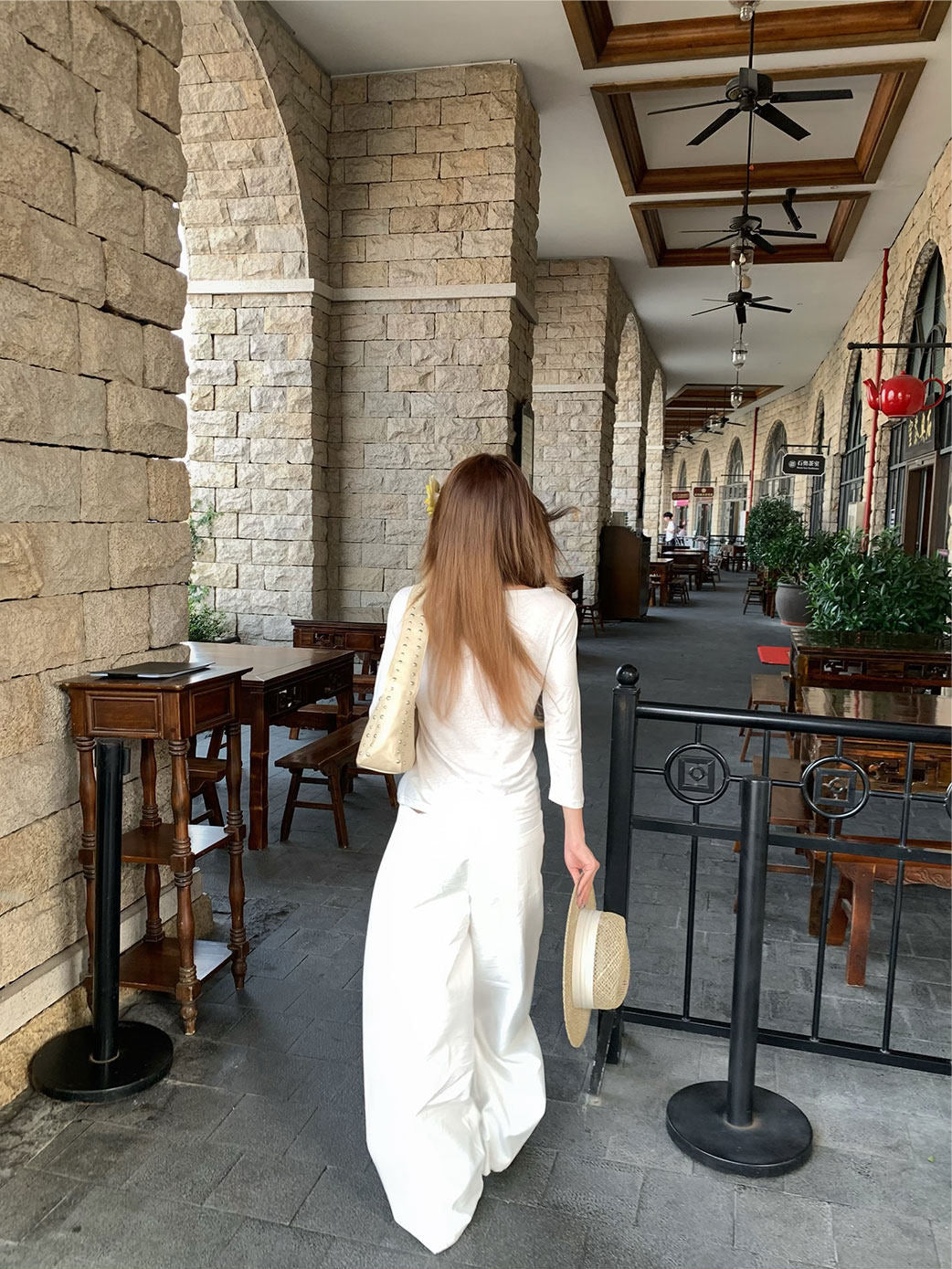 Vintage Straight Leg Wide Pants