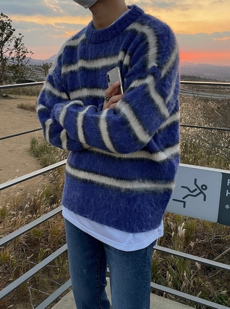 Vintage Striped Knit Sweater