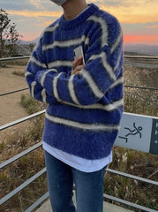 Vintage Striped Knit Sweater