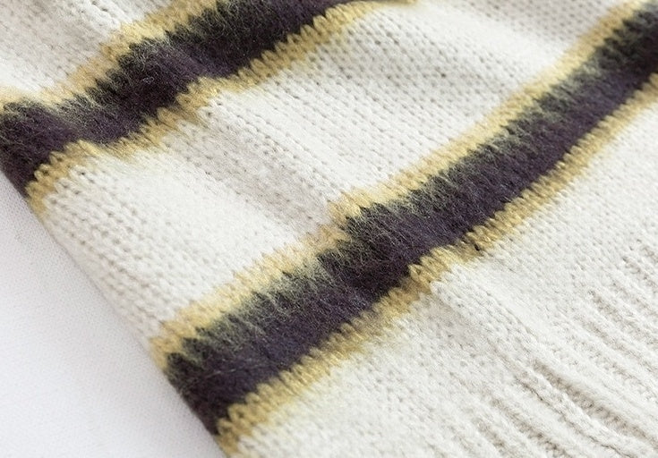 Vintage Striped Knit Sweater
