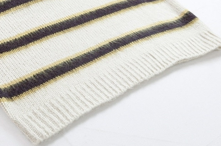 Vintage Striped Knit Sweater