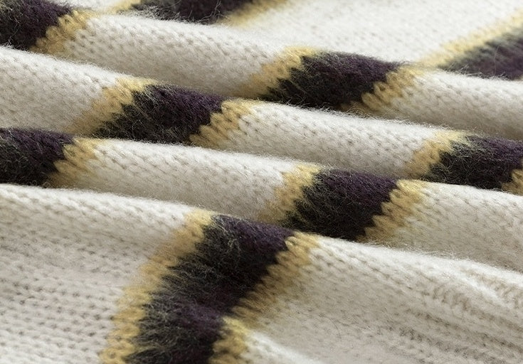 Vintage Striped Knit Sweater