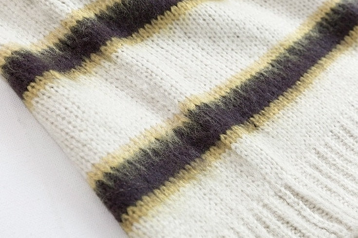 Vintage Striped Knit Sweater