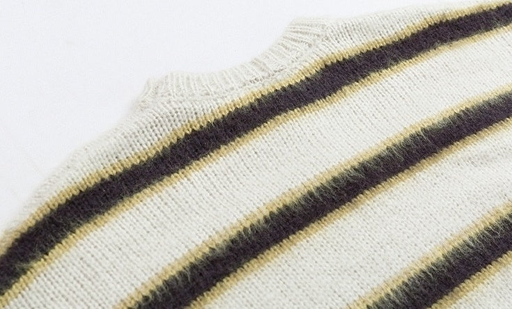 Vintage Striped Knit Sweater
