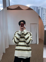 Vintage Striped Knit Sweater
