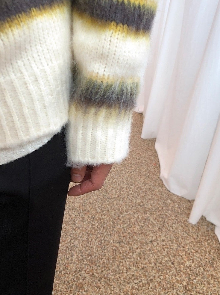 Vintage Striped Knit Sweater