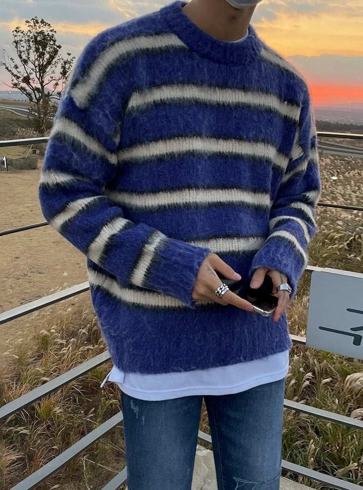 Vintage Striped Knit Sweater