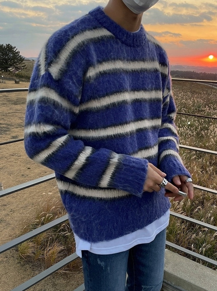 Vintage Striped Knit Sweater