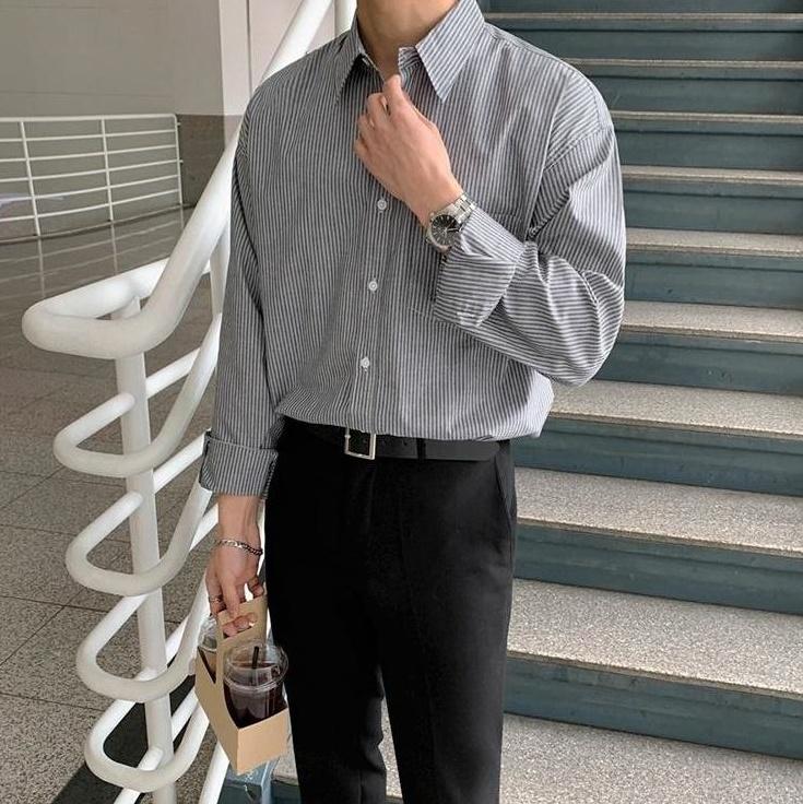 Vintage Striped Relaxed Fit Shirt