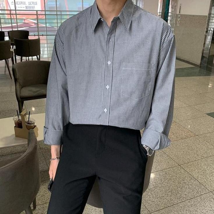 Vintage Striped Relaxed Fit Shirt