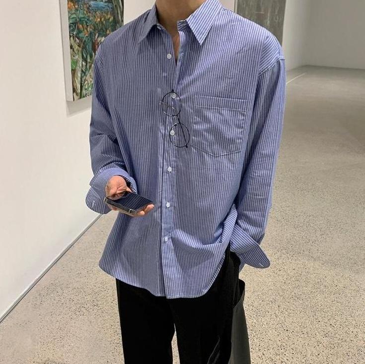 Vintage Striped Relaxed Fit Shirt