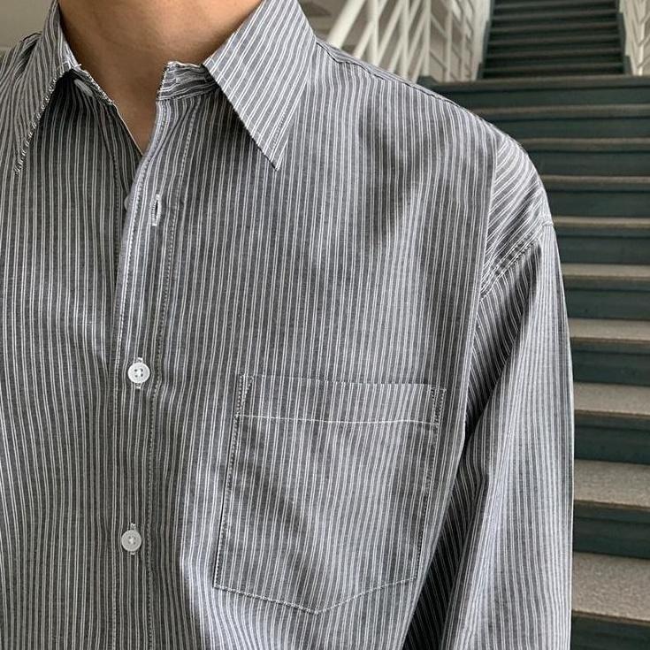 Vintage Striped Relaxed Fit Shirt