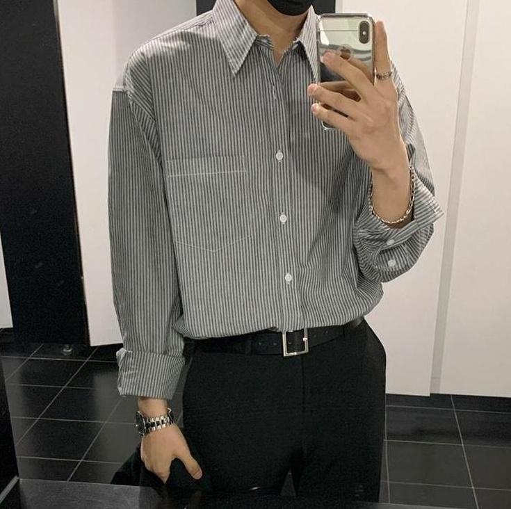 Vintage Striped Relaxed Fit Shirt