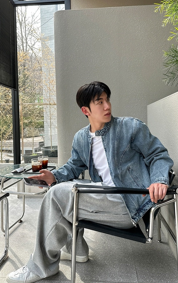 Vintage Style Casual Denim Jacket