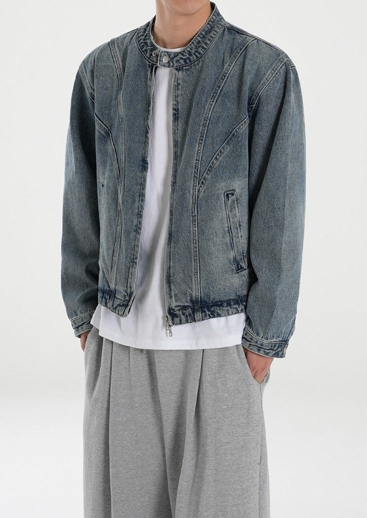 Vintage Style Casual Denim Jacket