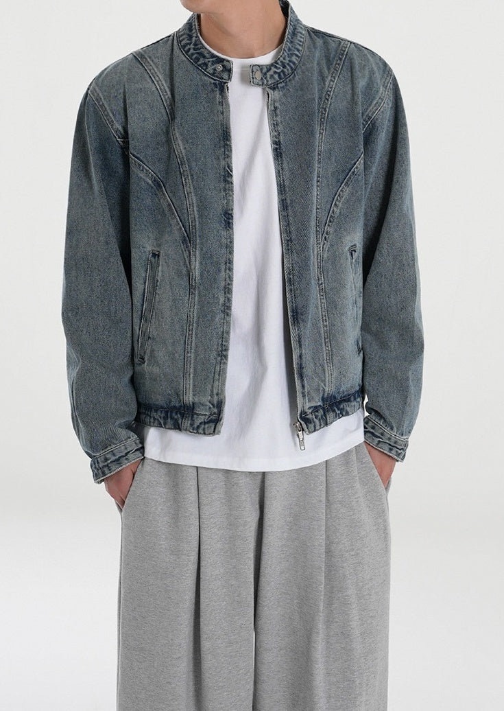 Vintage Style Casual Denim Jacket