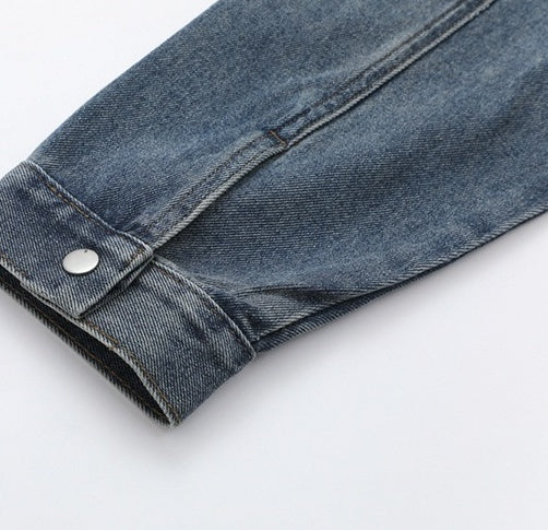 Vintage Style Casual Denim Jacket
