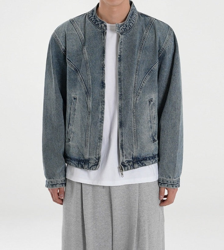 Vintage Style Casual Denim Jacket