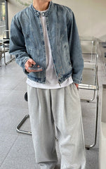 Vintage Style Casual Denim Jacket