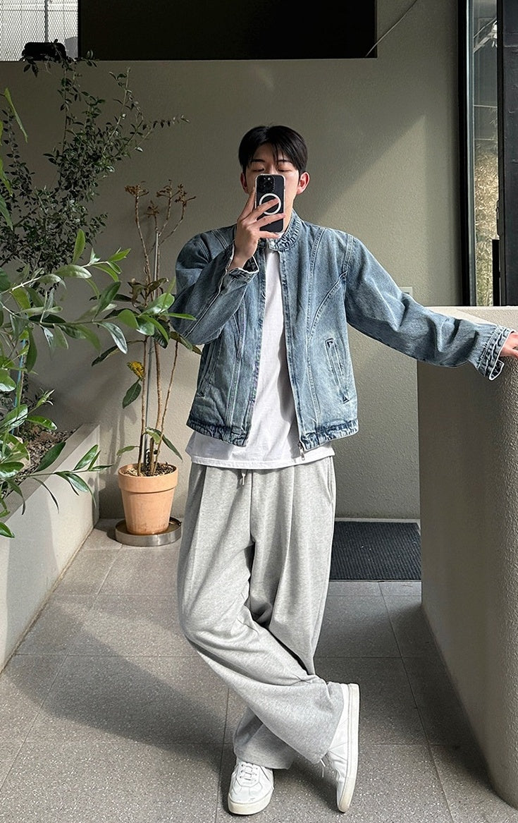 Vintage Style Casual Denim Jacket