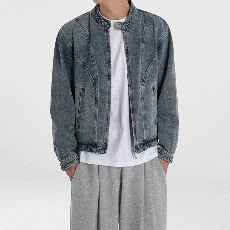 Vintage Style Casual Denim Jacket