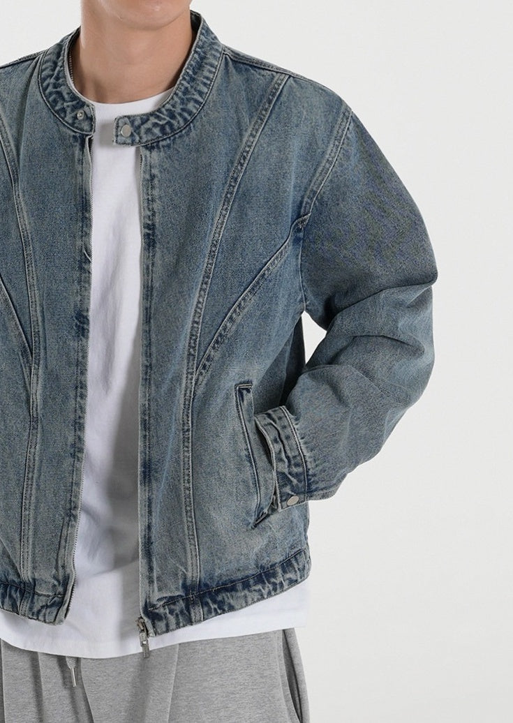 Vintage Style Casual Denim Jacket