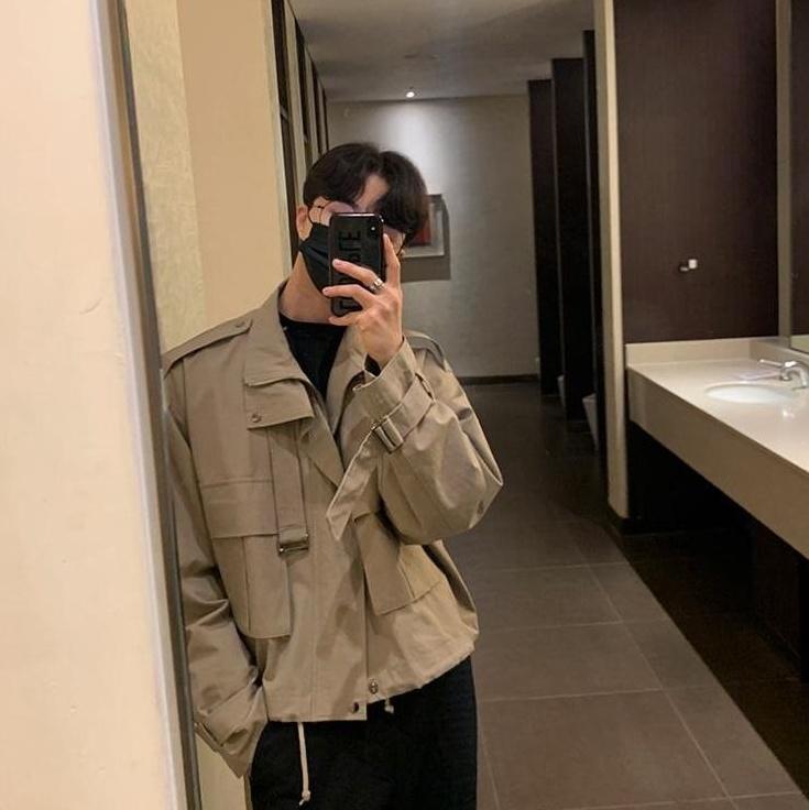 Vintage Style Loose Fit Utility Jacket