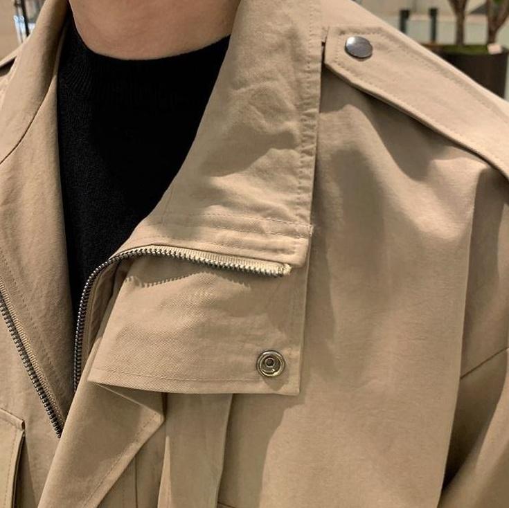 Vintage Style Loose Fit Utility Jacket