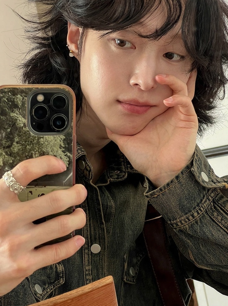 Vintage Style Relaxed Fit Casual Jacket Shirt