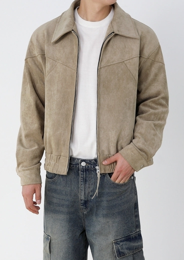 Vintage Style Short Jacket With Turndown Collar