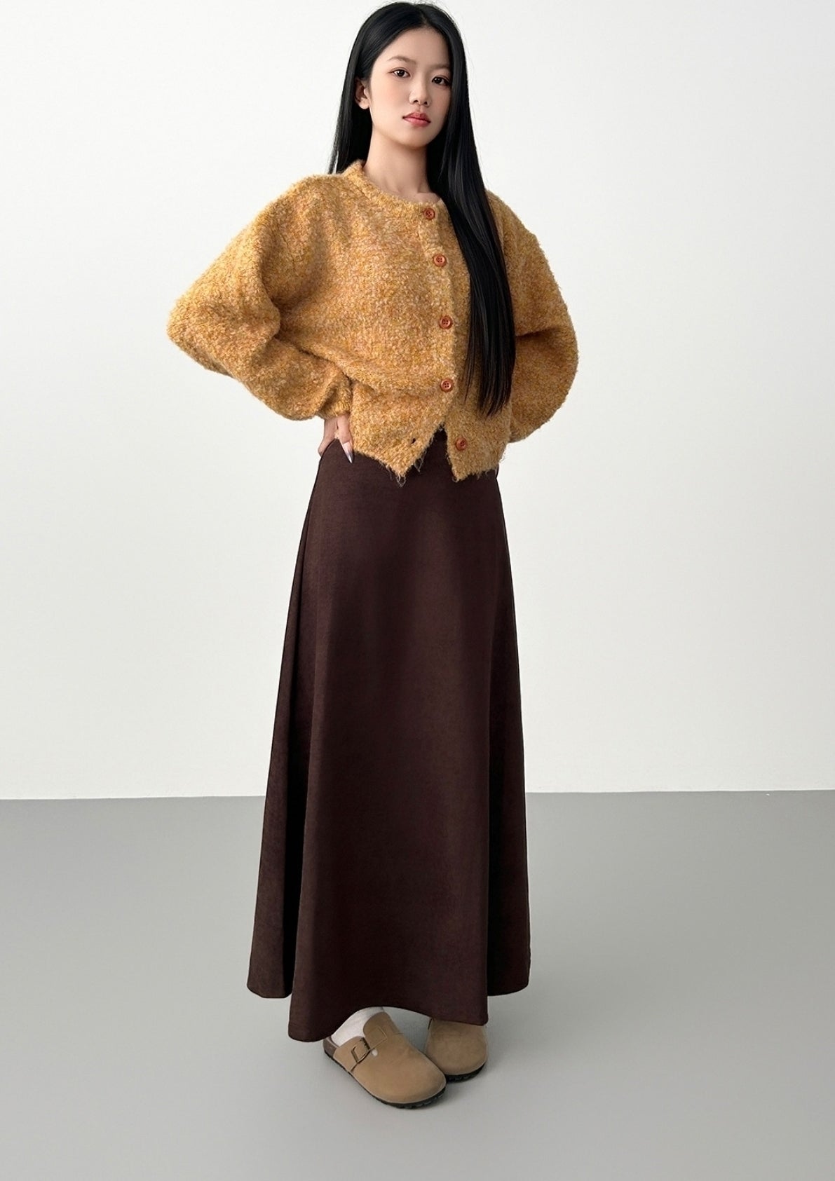 Vintage A Line Midi Skirt