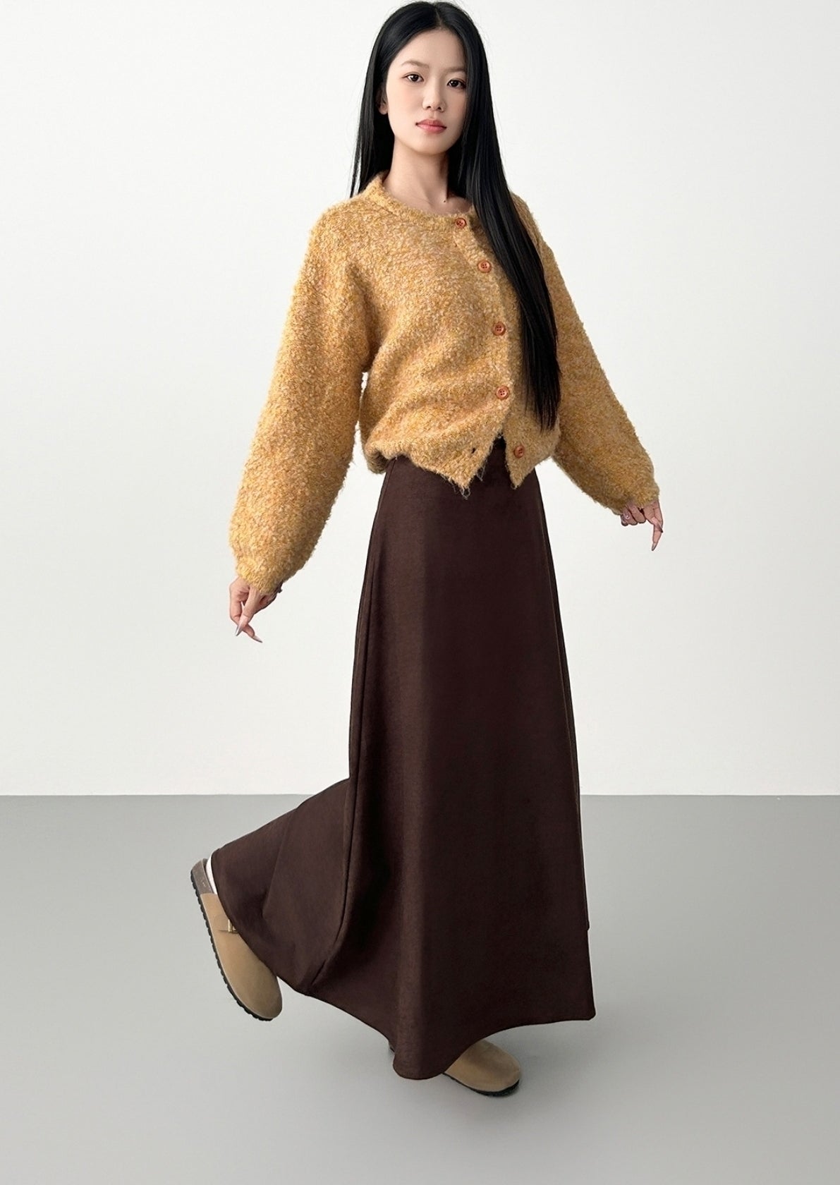 Vintage A Line Midi Skirt