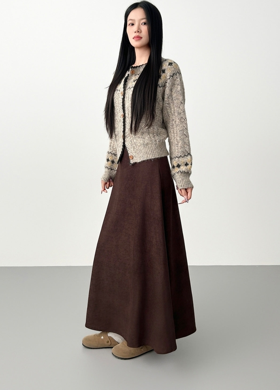 Vintage A Line Midi Skirt